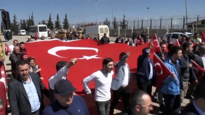 gazi yakinlari - Şehit ve gazi ailelerinden Zeytin Dalı Harekatı'na destek - KİLİS Videosu