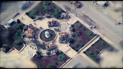 afrin operasyonu - Afrin'de Mehmetçik hilal oluşturdu - Drone  Videosu