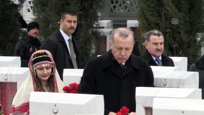 Cumhurbaşkanı Erdoğan, Şehitler Abidesi'nde düzenlenen törene katıldı (2) - ÇANAKKALE