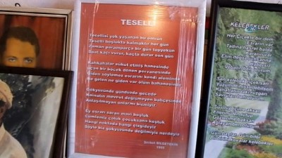 edebiyat -  Burhaniye’de 85’lik şair evinde şiir sergisi açtı Videosu
