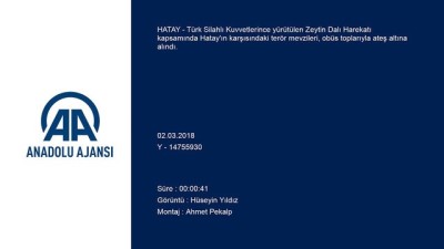 Zeytin Dalı Harekatı - Terör mevzileri, obüs toplarıyla ateş altına alındı - HATAY