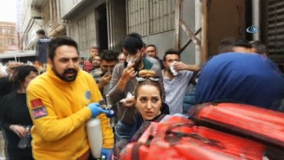 yangin yeri -  Samsun'da koltuk imalathanesinde yangın: 6 kişi hastanelik oldu  Videosu