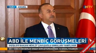 Dışişleri Bakanı Mevlüt Çavuşoğlu'ndan ABD'ye Münbiç yanıtı 
