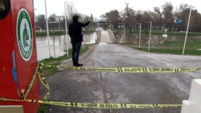 emniyet seridi -  Tunca Nehri’nde ‘turuncu alarm’  Videosu