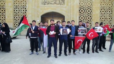 Üniversite öğrencilerinden Filistinli Ahed'e destek - ANTALYA 