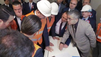  Bakan Gül, yapımı devam eden adliye inşaatını inceledi 