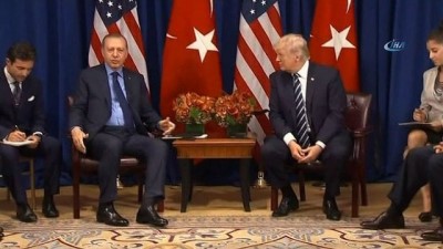  Cumhurbaşkanı Erdoğan ile Trump'ın görüşmesi arşiv görüntüleri 