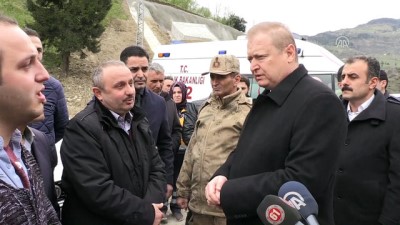 Polis aracı dereye devrildi - Vali Yavuz'un açıklaması - TRABZON 