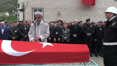 Şehit polis memuru Çavdar son yolculuğuna uğurlandı - TRABZON