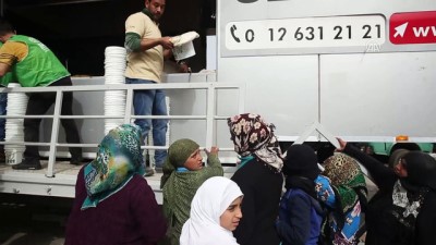 teroristler - İHH'dan Afrin'deki halka sıcak yemek - AFRİN  Videosu