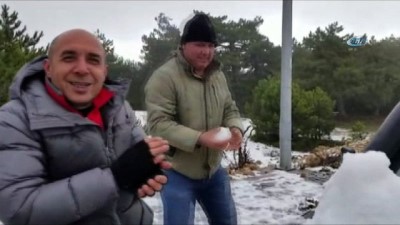 kardan adam -  Spil Dağı’na Mart ayında kar düştü Videosu