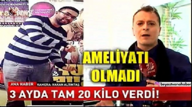 3 ayda tam 20 kilo verdi