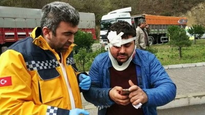 baglama -  Samsun'da 4 kişinin yaralandığı kazada araçtaki keçiye bir şey olmadı Videosu