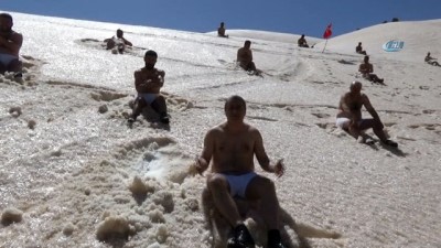 sauna -  2600 rakımda kar banyosu  Videosu
