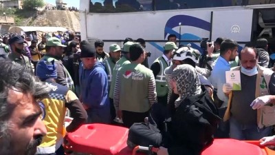 sivil olum - Doğu Guta'dan zorunlu tahliyeler devam ediyor - HAMA Videosu