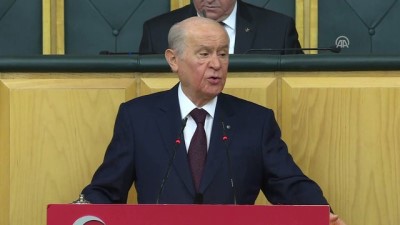 grup toplantisi - Bahçeli: ”Türkiye’ye hasta adam muamelesi yapanlar rezilliklerinde boğulacaklardır“ - TBMM  Videosu