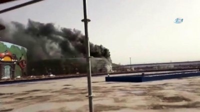eglence merkezi -  İnşaat halindeki Ankapark’ta yangın Videosu