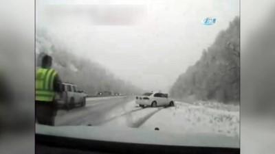 polis araci -  - ABD’de Görünmez Kaza Kamerada  Videosu