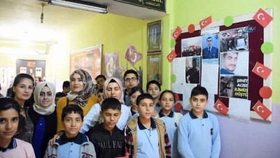 okul muduru -  Afrin kahramanının anısı okulda yaşatılıyor  Videosu