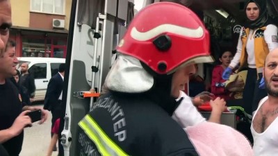 mahsur kaldi - Gaziantep'te ev yangını Videosu