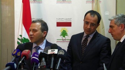 GKRY Dışişleri Bakanı Hristodoulidis - Lübnan Dışişleri Bakanı Basil (2) - BEYRUT