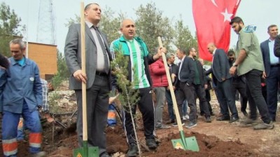 teroristler -  Kilis'te 2 bin fidan daha toprakla buluştu Videosu