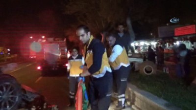 direksiyon -  Takla atan aracın LPG tankı koptu  Videosu