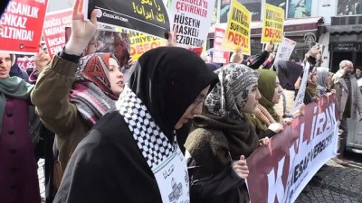 protesto - Özgür-Der'den Doğu Guta protestosu - İSTANBUL Videosu