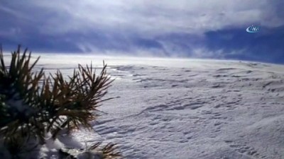 siddetli ruzgar -  Rüzgarla karın buluşması böyle görüntülendi  Videosu