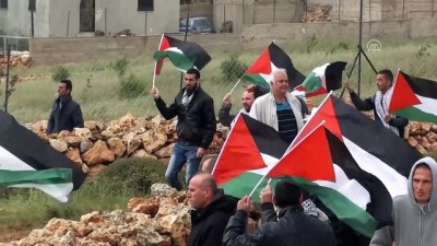 goz yasartici gaz - Batı Şeria'daki Filistin Toprak Günü gösterilerine müdahale - NABLUS Videosu