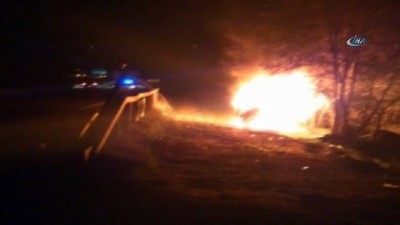 tahkikat -  Aracı alev alev yandı, ağır yaralanan sürücü 'Bu araba benim mi?' diye sordu  Videosu