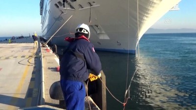 isaf - Sezonun ilk kruvaziyeri Kuşadası'na geldi - AYDIN  Videosu