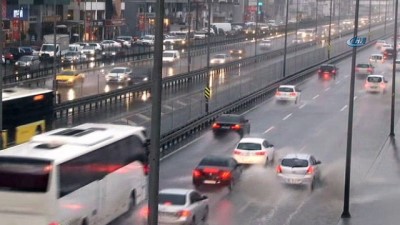 dolu yagisi -  İstanbul'da sağanak yağış başladı  Videosu