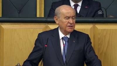 grup toplantisi - Bahçeli: '12. Olağan Büyük Kurultayımız Türk milletinin şöleni, demokrasinin ve milli iradenin yükselişi olacaktır' - TBMM  Videosu