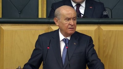 grup toplantisi - Bahçeli: 'Afrin temizlenir temizlenmez, harekatın kapsamına Menbiç alınmalı, teröristler kaçtıkları yere kadar kovalanmalıdır' - TBMM  Videosu