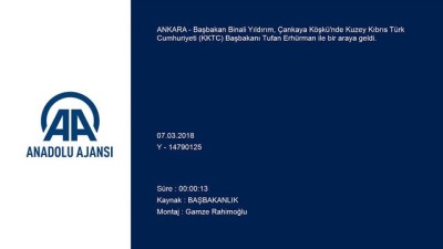 Başbakan Yıldırım ve KKTC Başbakanı Erhürman ile bir araya geldi - ANKARA 