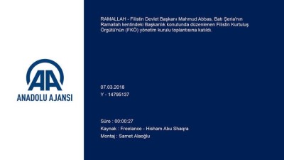 Filistin Devlet Başkanı Abbas - RAMALLAH