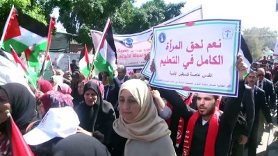 amed - Gazzeli kadınlardan Filistin'e destek gösterisi - GAZZE Videosu