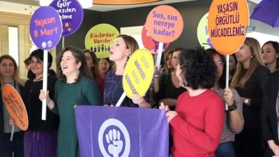 er kadin -  İşçi kadınlar Başkan Bozbey'in makamını işgal ettiler Videosu