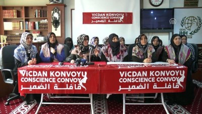 iskenceler - Kadınlardan 'Vicdan Konvoyu'na destek çağrısı - GAZİANTEP Videosu