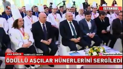 Ödüllü aşçılar hünerlerini sergiledi