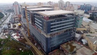 kamu hastanesi -  Okmeydanı Eğitim ve Araştırma Hastanesi'ndeki son durum havadan görüntülendi  Videosu