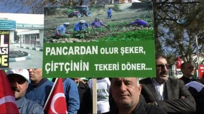  Turhal'da şeker fabrikasının özelleştirilmesine protesto 