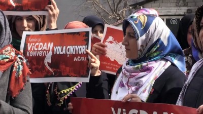 kiz cocugu - 'Vicdan Konvoyu' Ağrı'dan yola çıktı - AĞRI Videosu