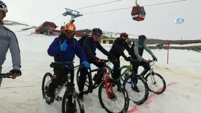 para odulu - Bisiklet tutkunları Erciyes’te kara meydan okuyacak Videosu