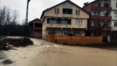 yagan -  Dere taştı, ev ve iş yerleri sular altında kaldı Videosu