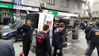 halk otobusu -  Kahramanmaraş'ta halk otobüsü devrildi: 29 yaralı Videosu