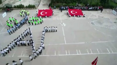 selamet - Öğrencilerden Zeytin Dalı Harekatı'na destek koreografisi - GAZİANTEP Videosu