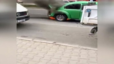 yangin tupu -  Otomobil cayır cayır yandı  Videosu