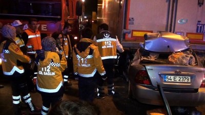 emniyet seridi -  TEM Otoyolunda feci kaza: 2 ölü  Videosu